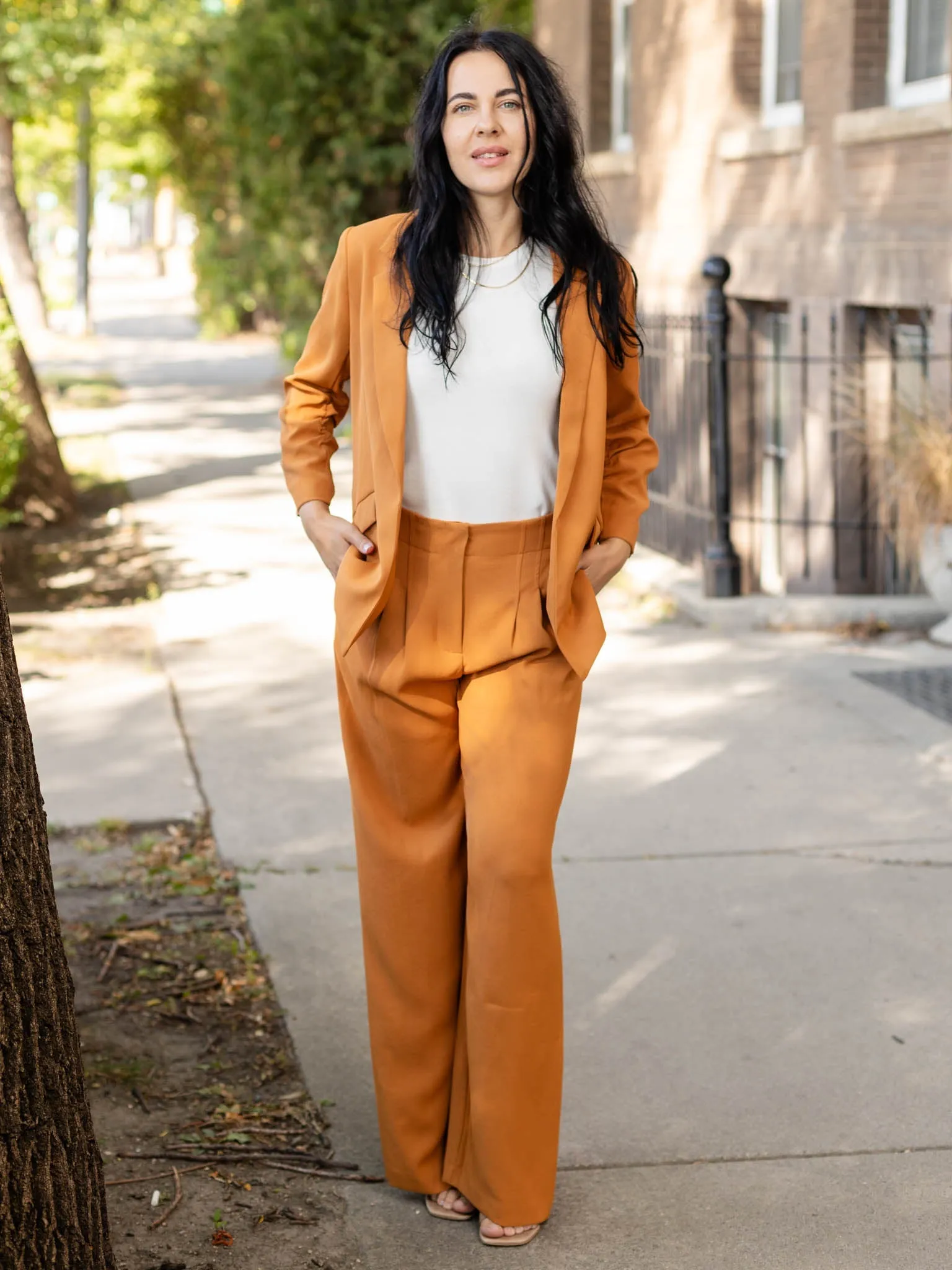 Skies Are Blue Recycled Wide Leg Pants