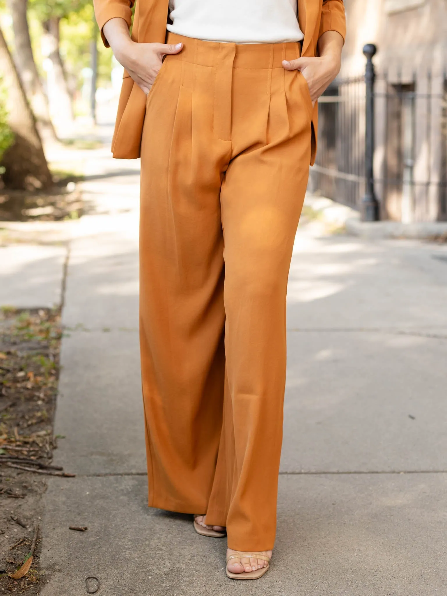 Skies Are Blue Recycled Wide Leg Pants