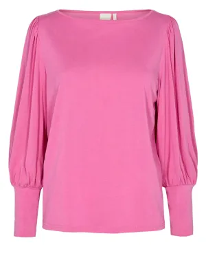 Sofia Jersey Blouse in Strawberry Moon