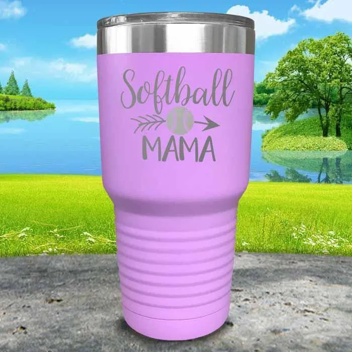 Softball Mama Engraved Tumbler