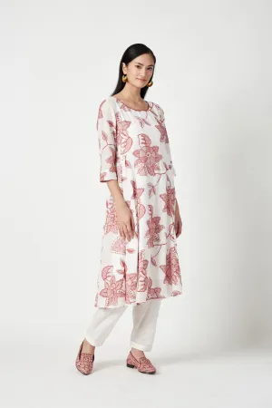 Summer Kurta Set Modal Muslin Embroidered-Fashion Edit Java 3-9JV-108B-Payal Pratap