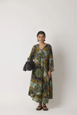 Summer Pant Culotte Moss Crepe Accord-Kaleidoscope Story-Fashion Edit-Yc14P-99 Yc14Kl-04-Yavi