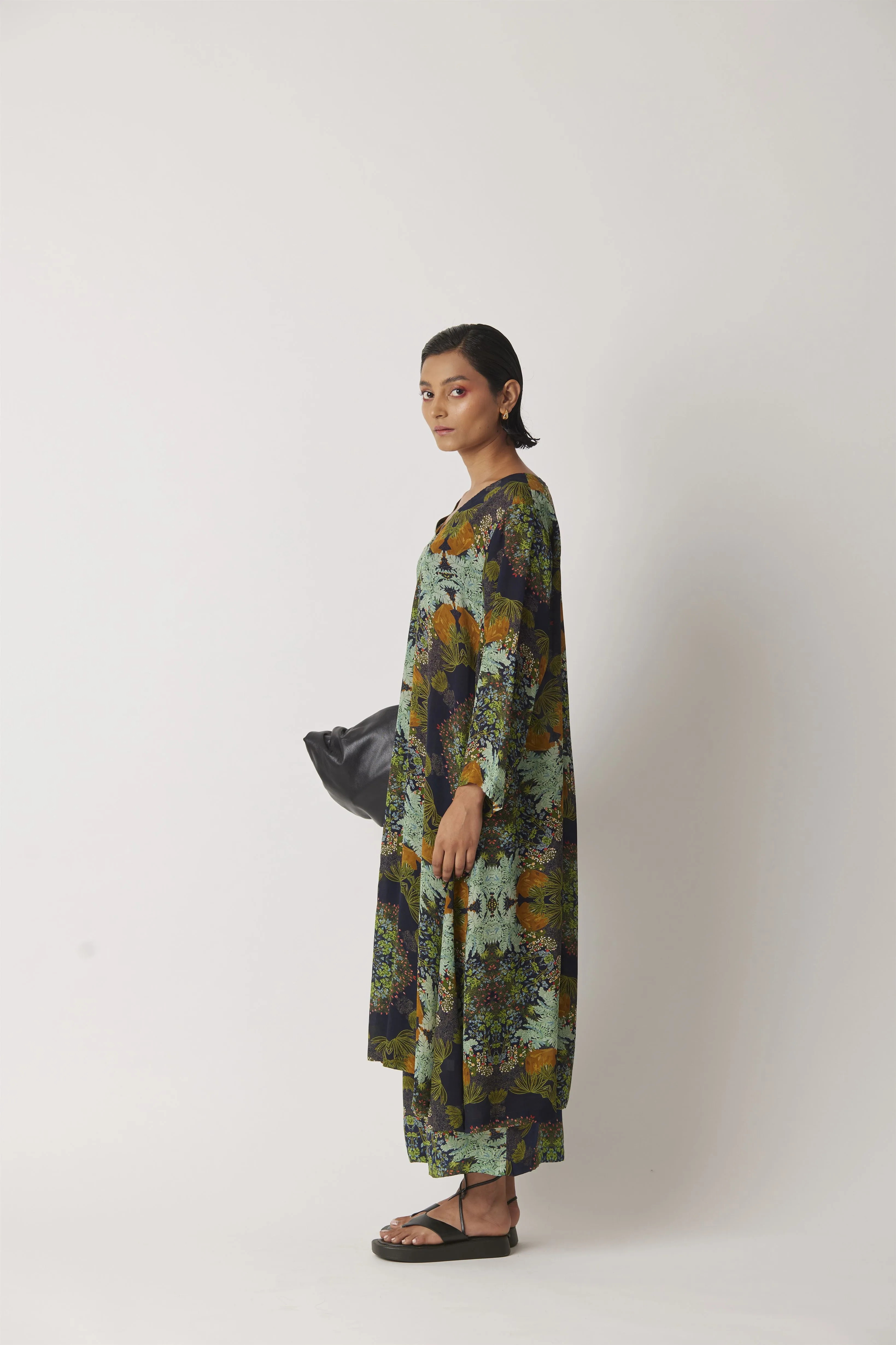 Summer Pant Culotte Moss Crepe Accord-Kaleidoscope Story-Fashion Edit-Yc14P-99 Yc14Kl-04-Yavi