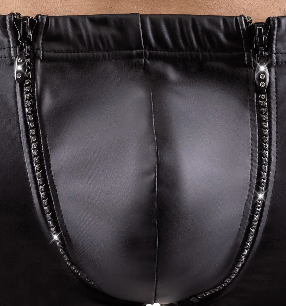 Svenjoyment Rhinestone Shorts Black