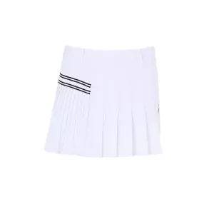 SVG Pure White Stitching Pleated Skort