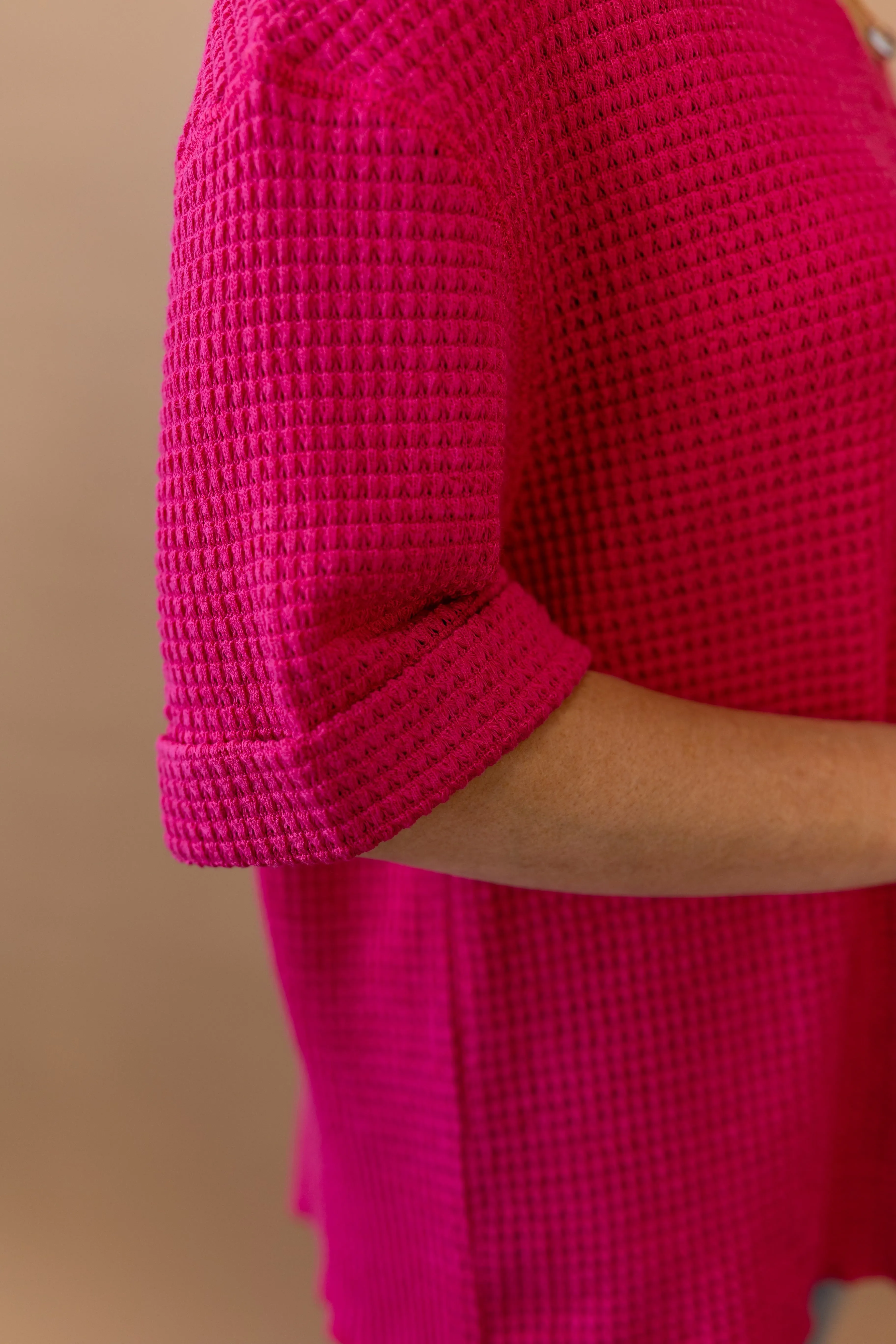 Tanya Waffle Knit Top