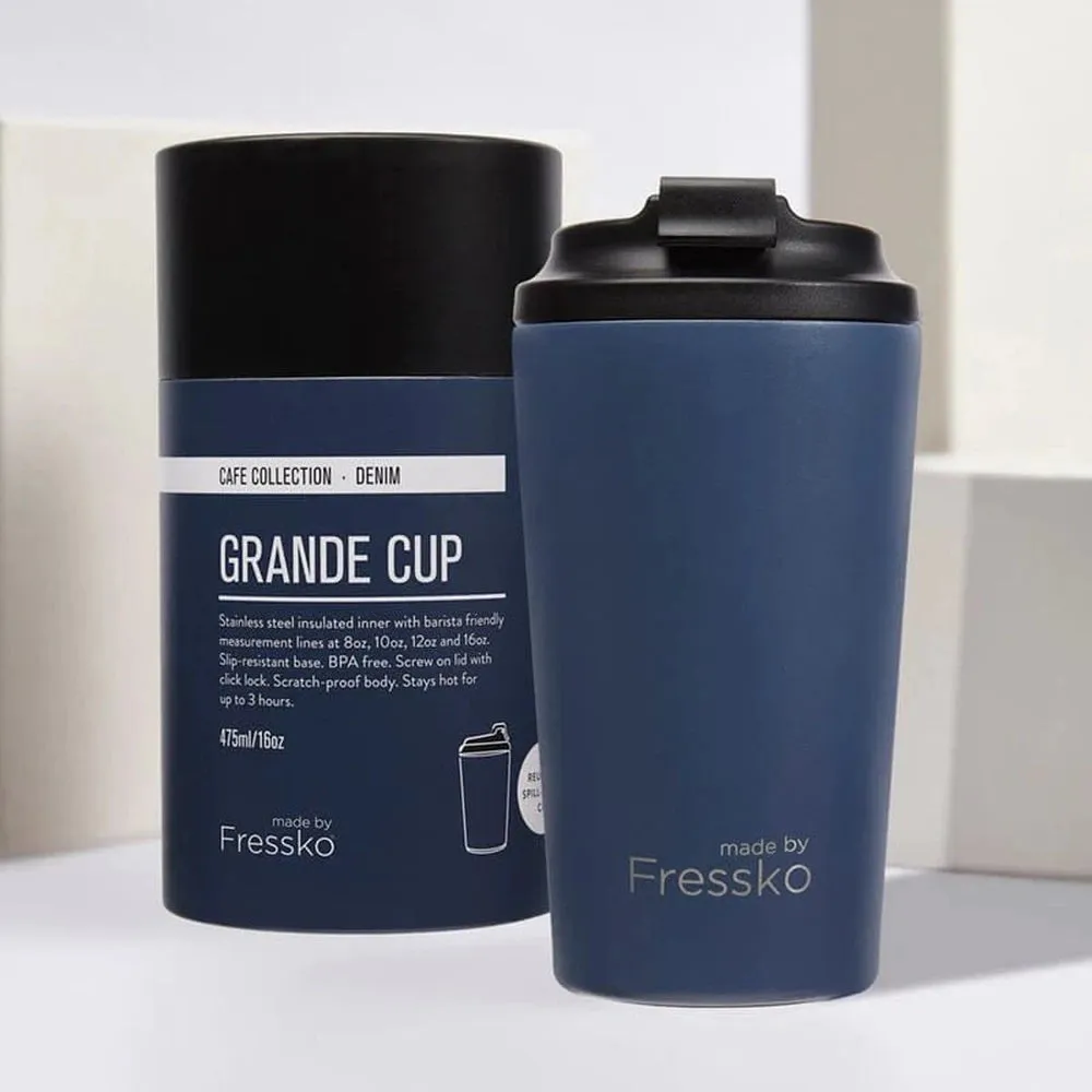 The 'Grande' 16oz Insulated Coffee Cup, from Fressko