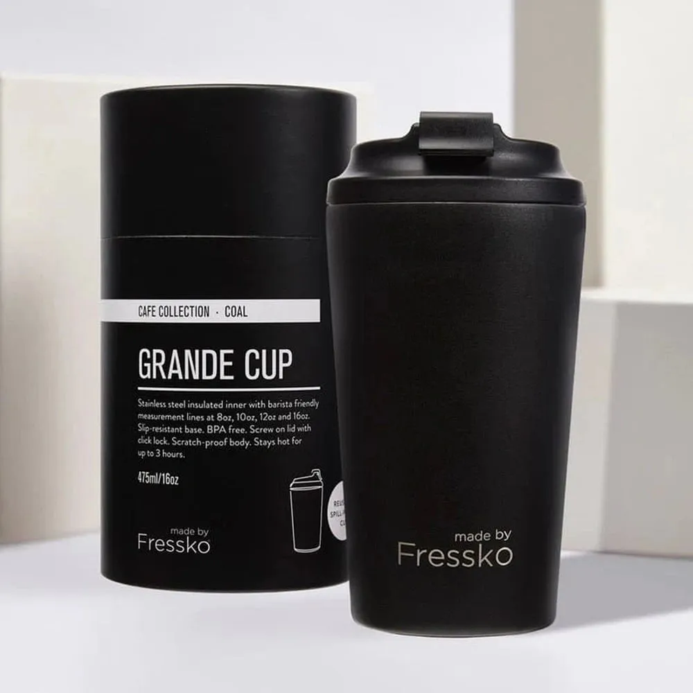 The 'Grande' 16oz Insulated Coffee Cup, from Fressko