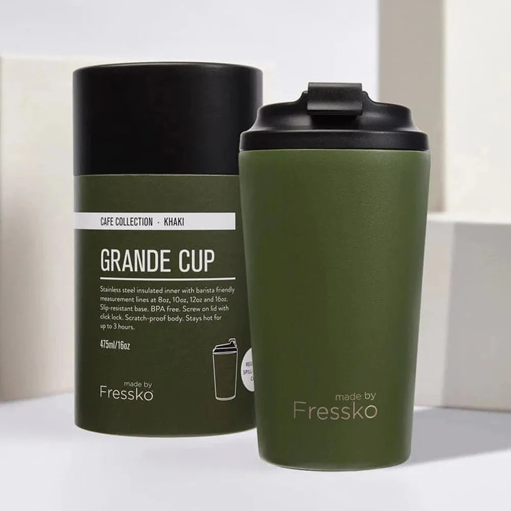 The 'Grande' 16oz Insulated Coffee Cup, from Fressko