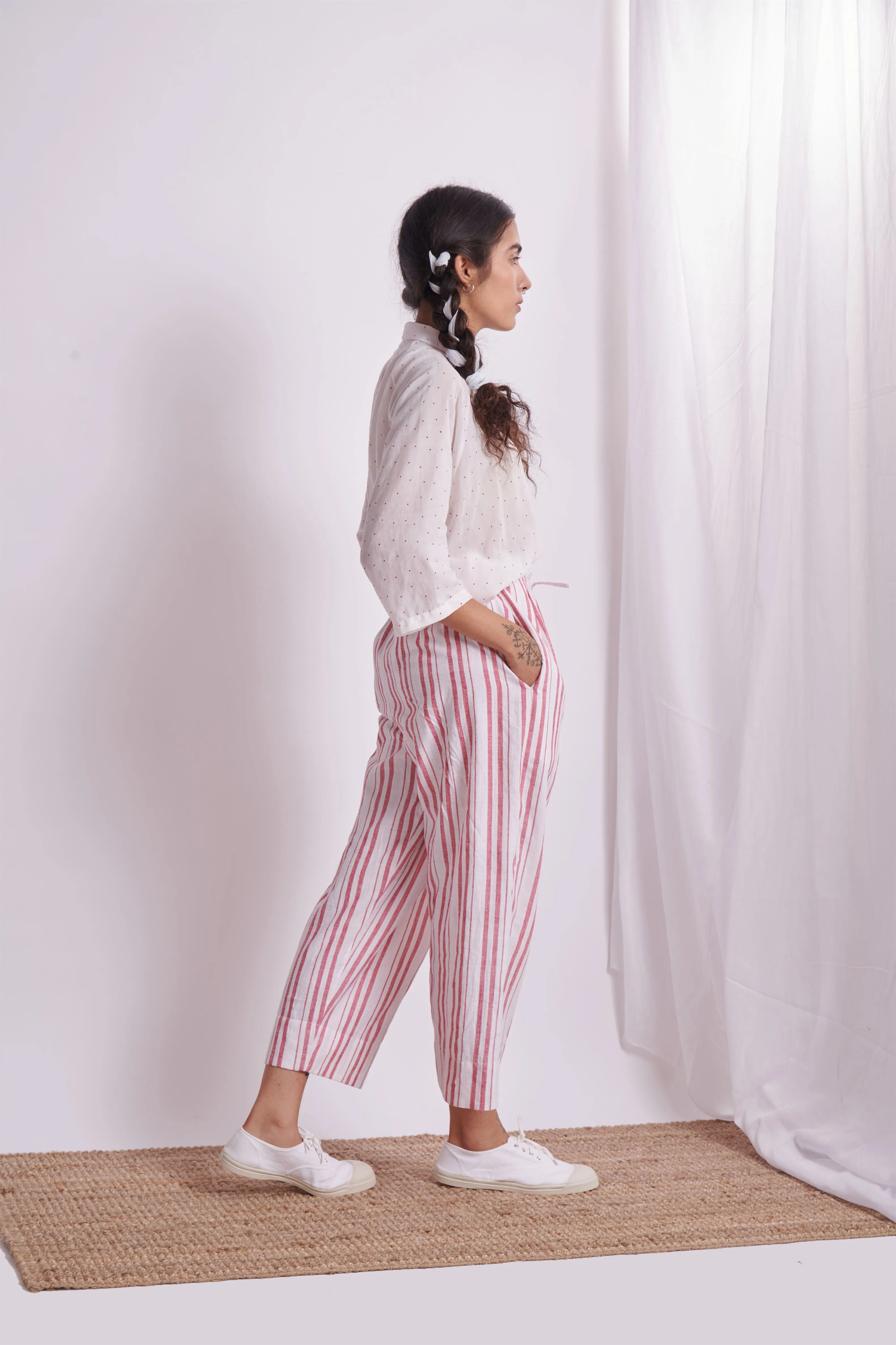 The Plavate I Uryupino Smooth Walker Co-ord Set Silk Raspberry Daily Collection AW22-13