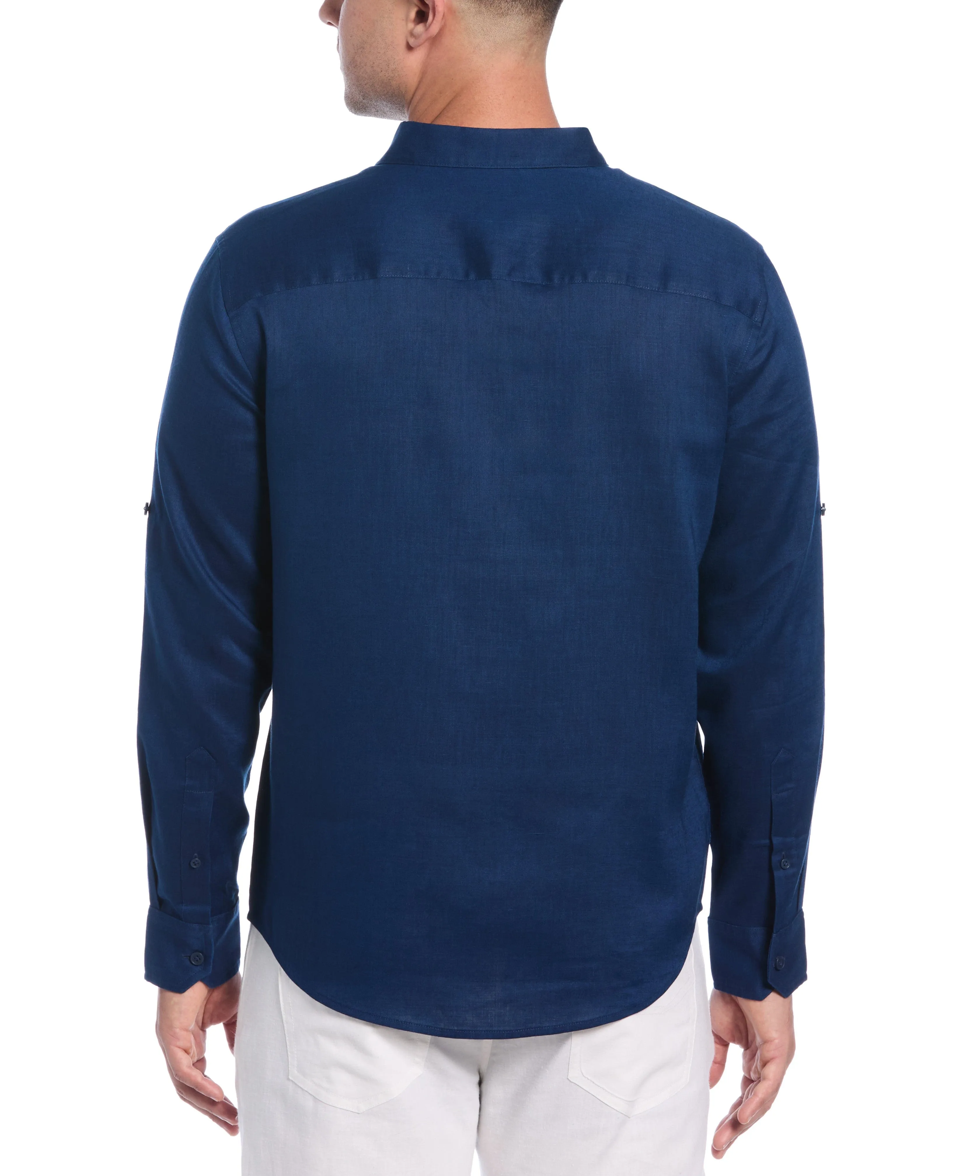 Travelselect™ Linen-Blend Rolled Sleeve Shirt