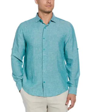 Travelselect™ Linen-Blend Rolled Sleeve Shirt