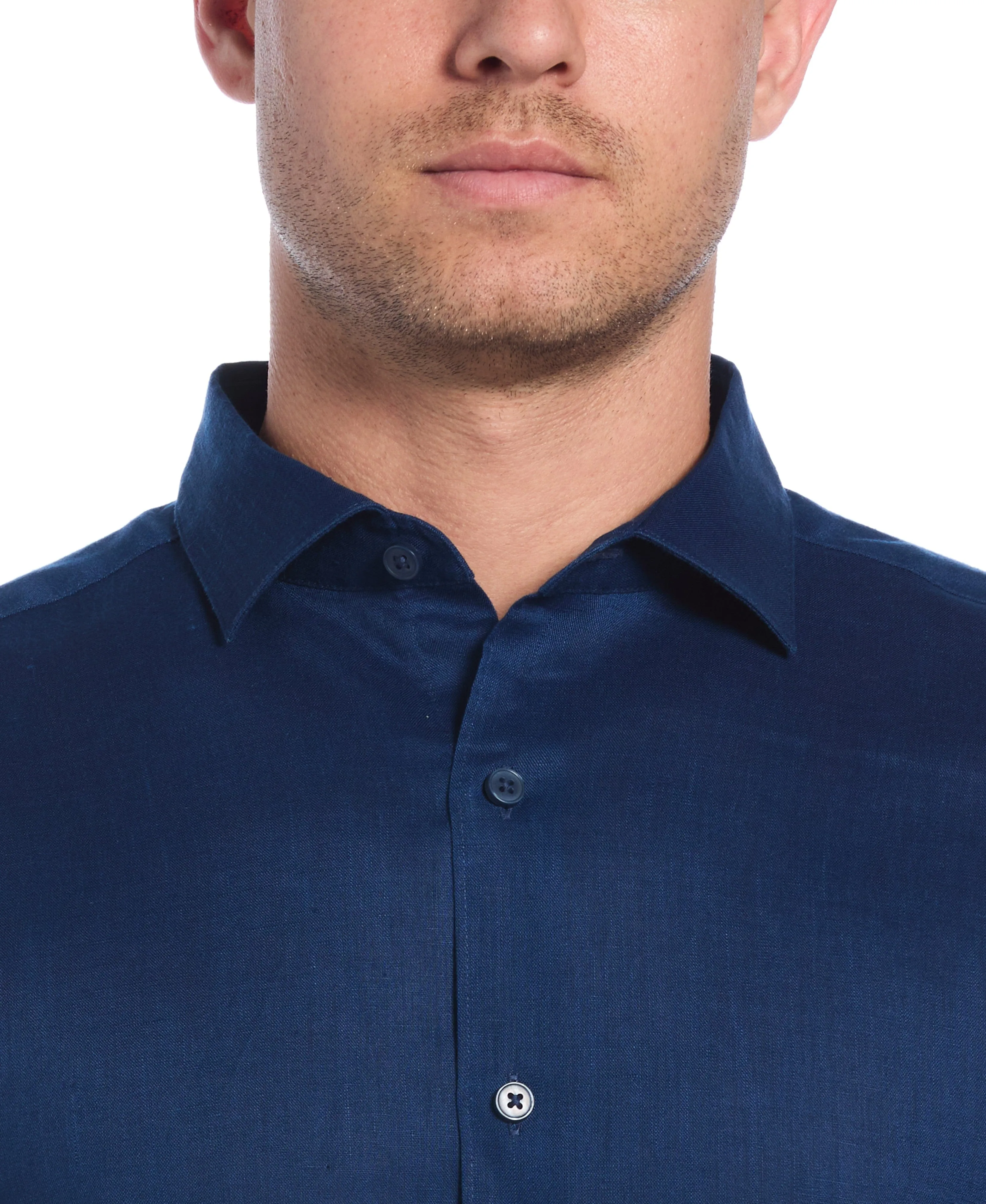Travelselect™ Linen-Blend Rolled Sleeve Shirt