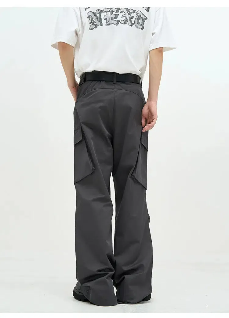 Unisex Wide-leg Nylon Overalls Pants