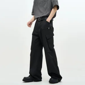 Unisex Wide-leg Nylon Overalls Pants