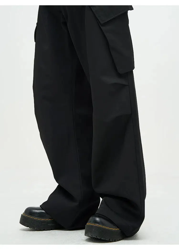 Unisex Wide-leg Nylon Overalls Pants