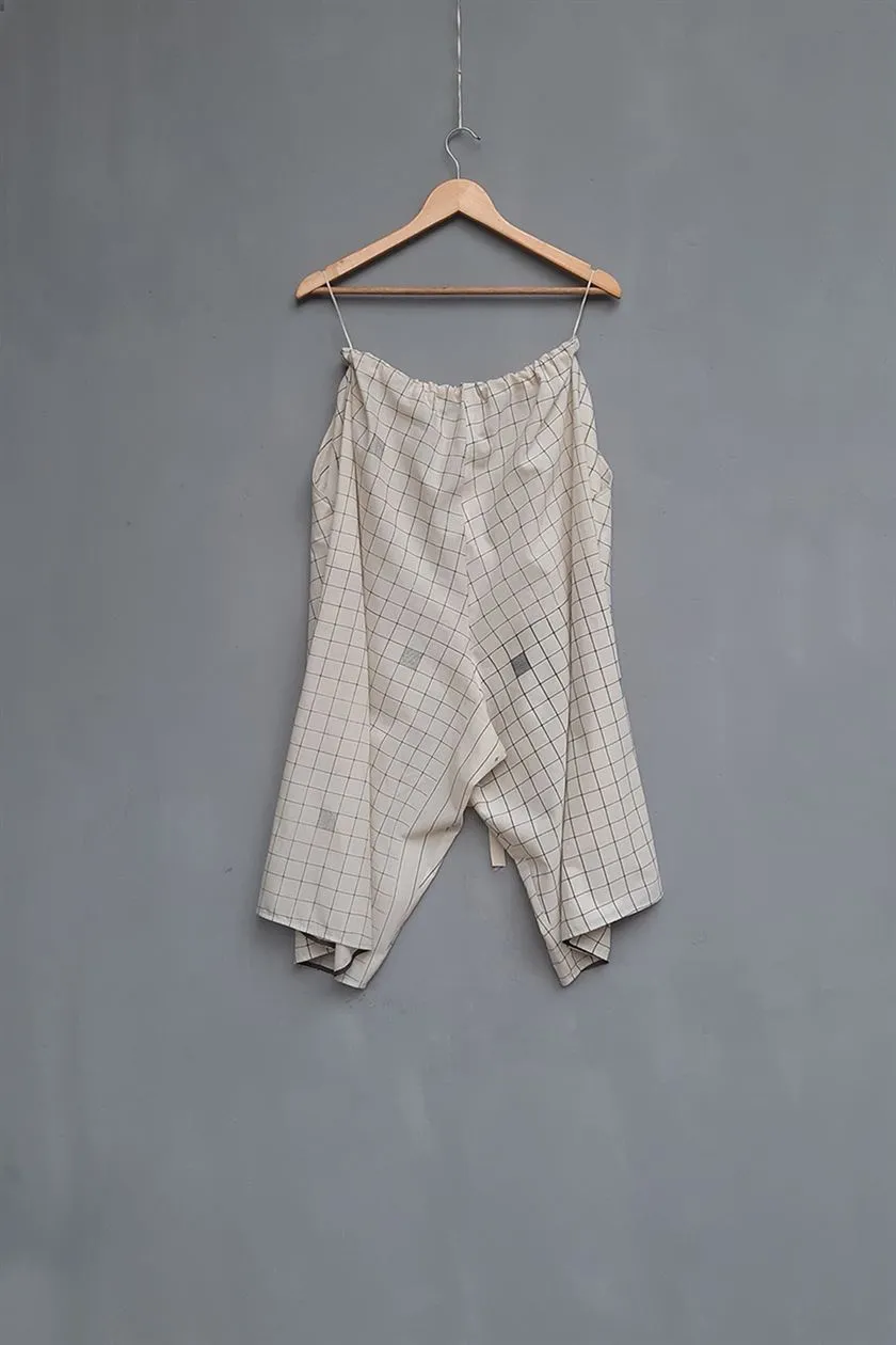 Urvashi Kaur   I   Novena CULOTTES ZETA hand loom cotton Shell TESSELLATE- 102