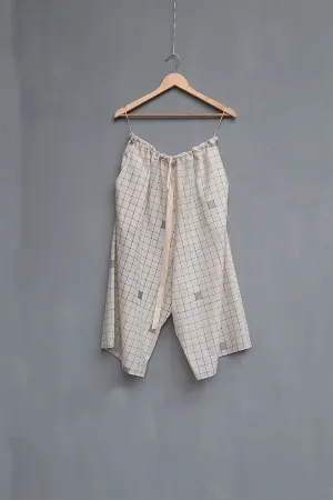 Urvashi Kaur   I   Novena CULOTTES ZETA hand loom cotton Shell TESSELLATE- 102