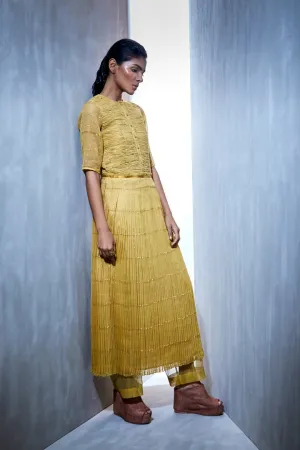 Urvashi Kaur   I   Zari Kota Silk Culottes