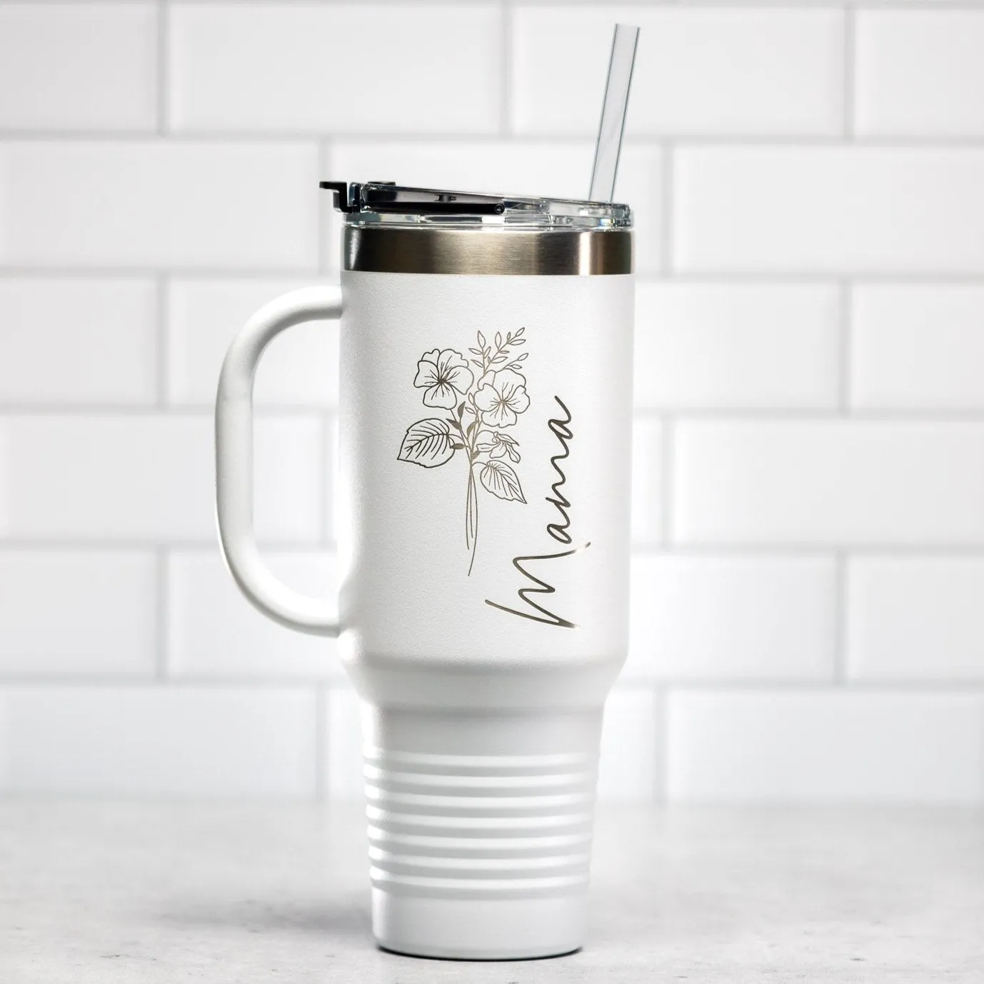Vacuum Insulated Tumbler | 40oz Tumbler with Straw