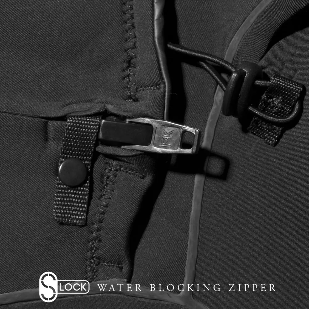 VISSLA NORTH SEAS 5.5/4.5 HOODED CHEST ZIP BLACK
