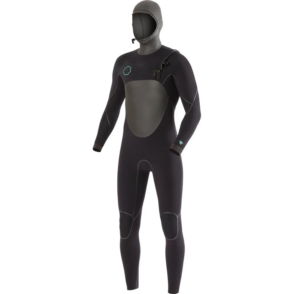 VISSLA NORTH SEAS 5.5/4.5 HOODED CHEST ZIP BLACK