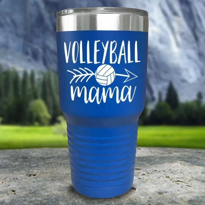 Volleyball Mama Color Printed Tumblers
