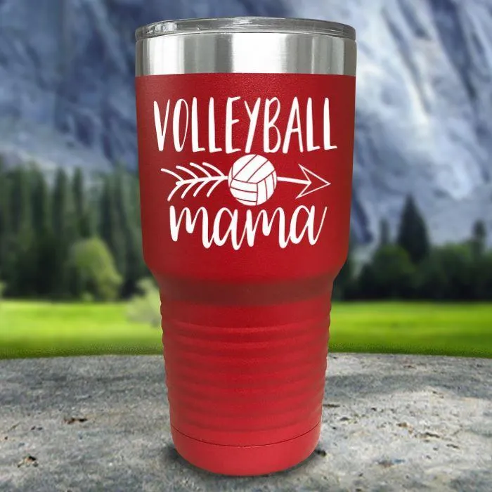 Volleyball Mama Color Printed Tumblers