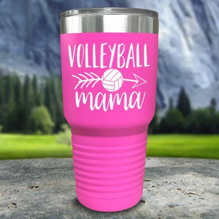 Volleyball Mama Color Printed Tumblers