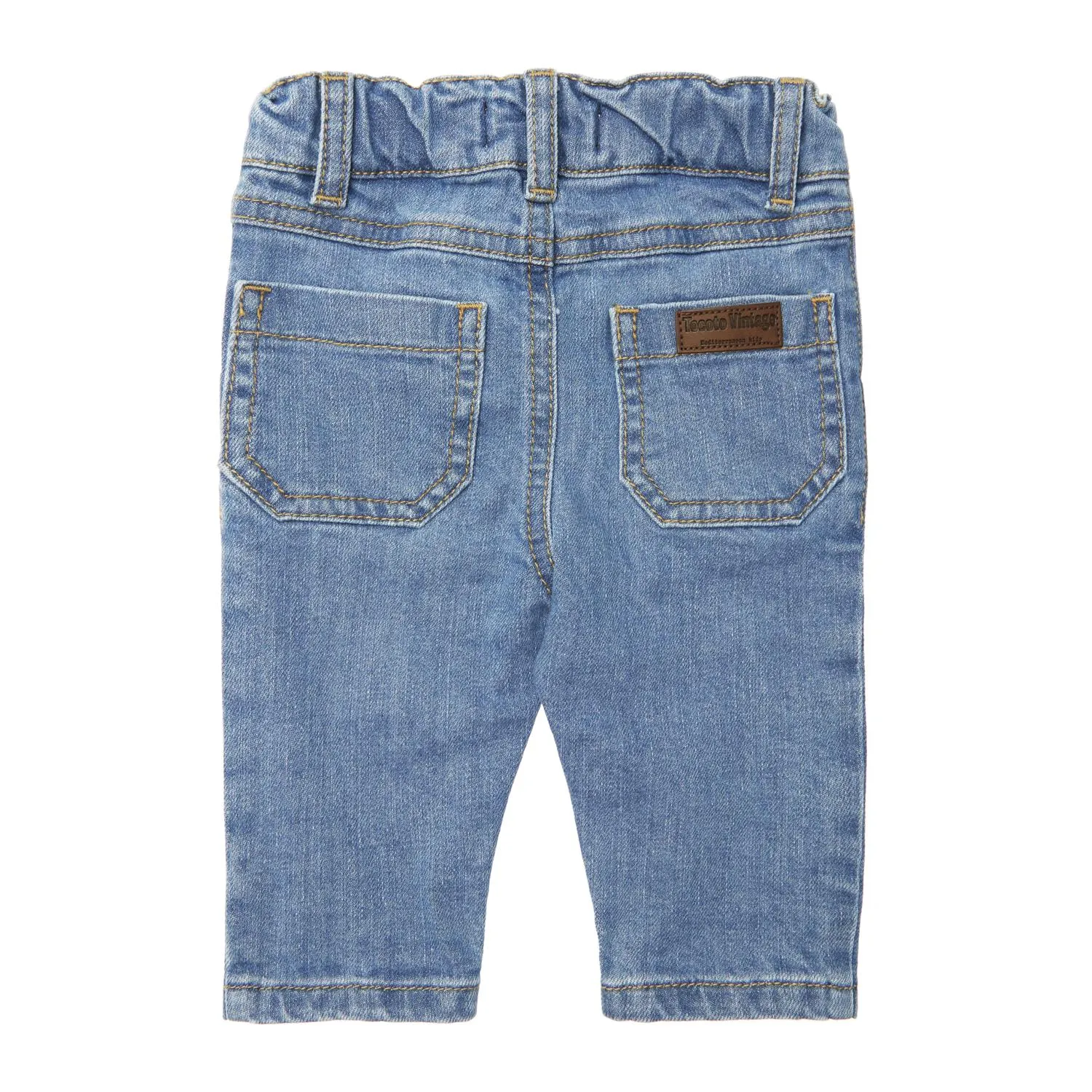 Washed Denim Blue Pants