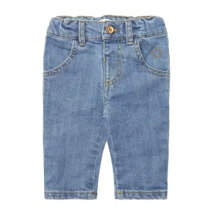 Washed Denim Blue Pants