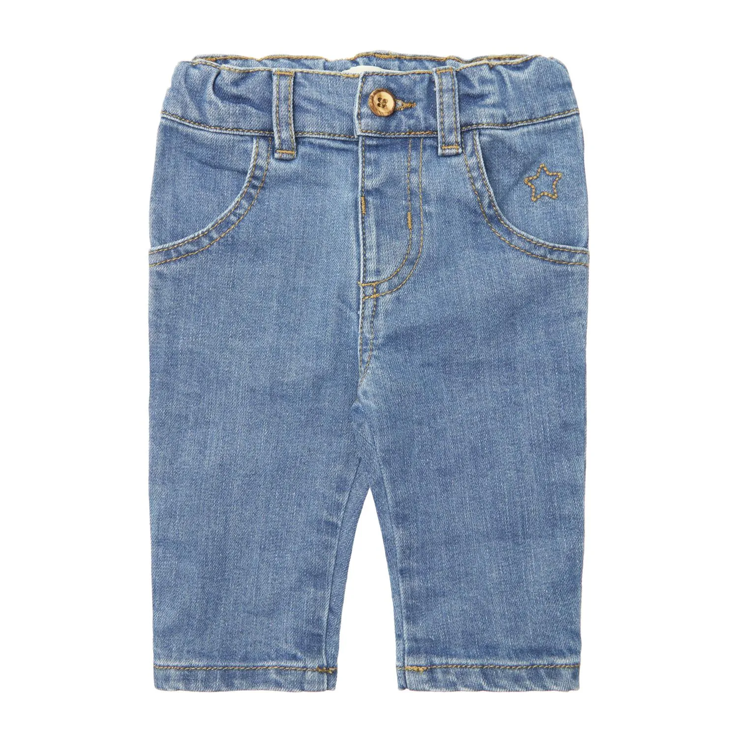 Washed Denim Blue Pants