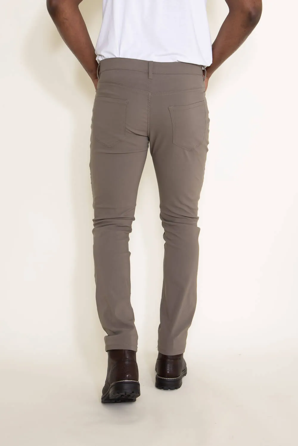 Weatherproof Vintage Faille Performance Pants for Men in Mushroom Brown | W3S515EV-MUSHROOM