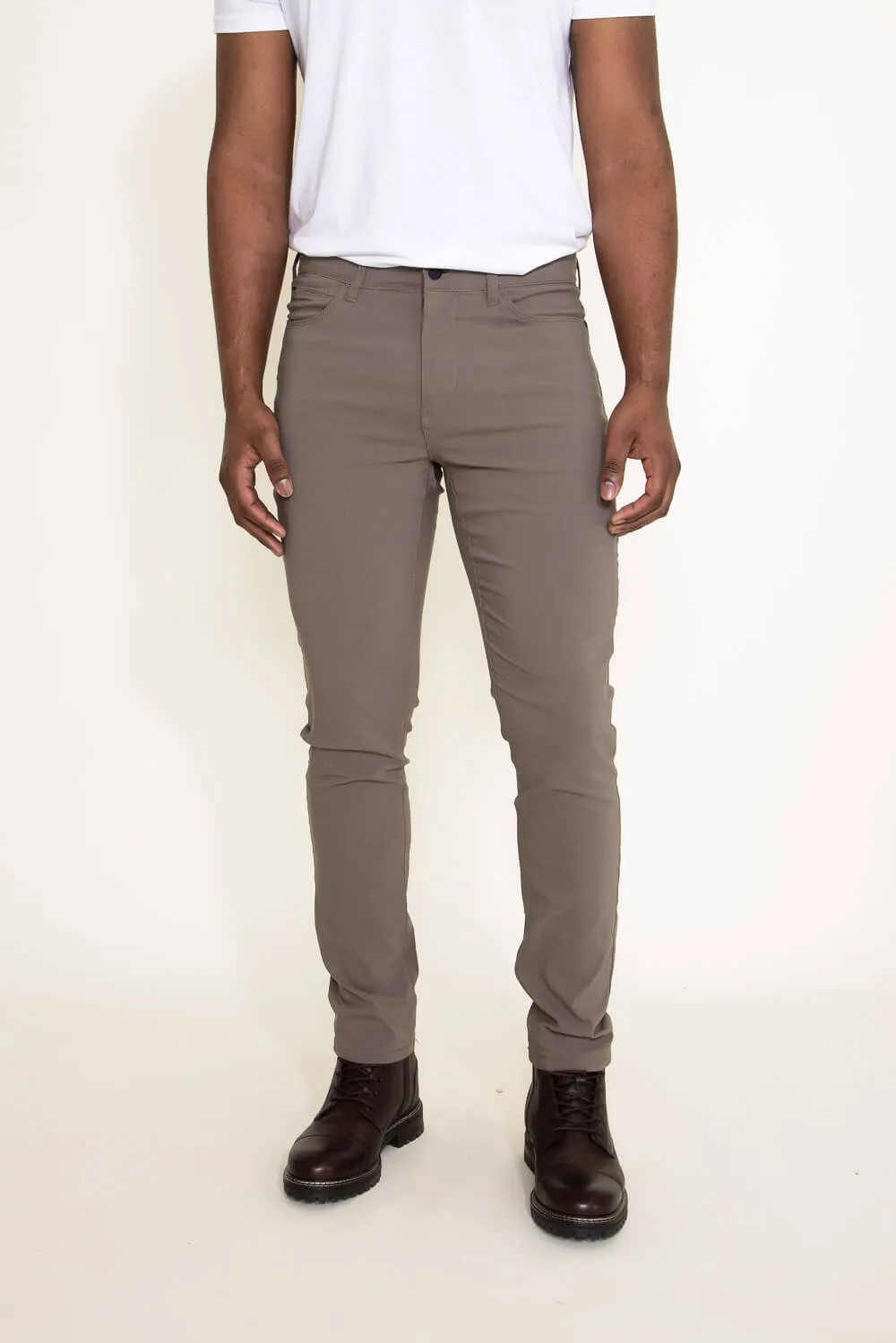 Weatherproof Vintage Faille Performance Pants for Men in Mushroom Brown | W3S515EV-MUSHROOM