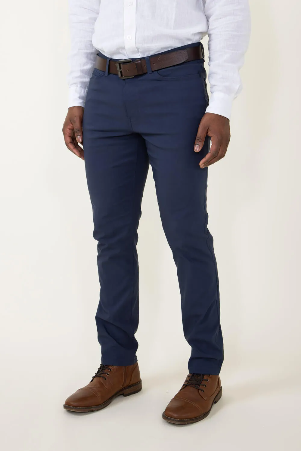 Weatherproof Vintage Lewis Faille Performance Pants for Men in Navy | W3F901-MOODINDIGO