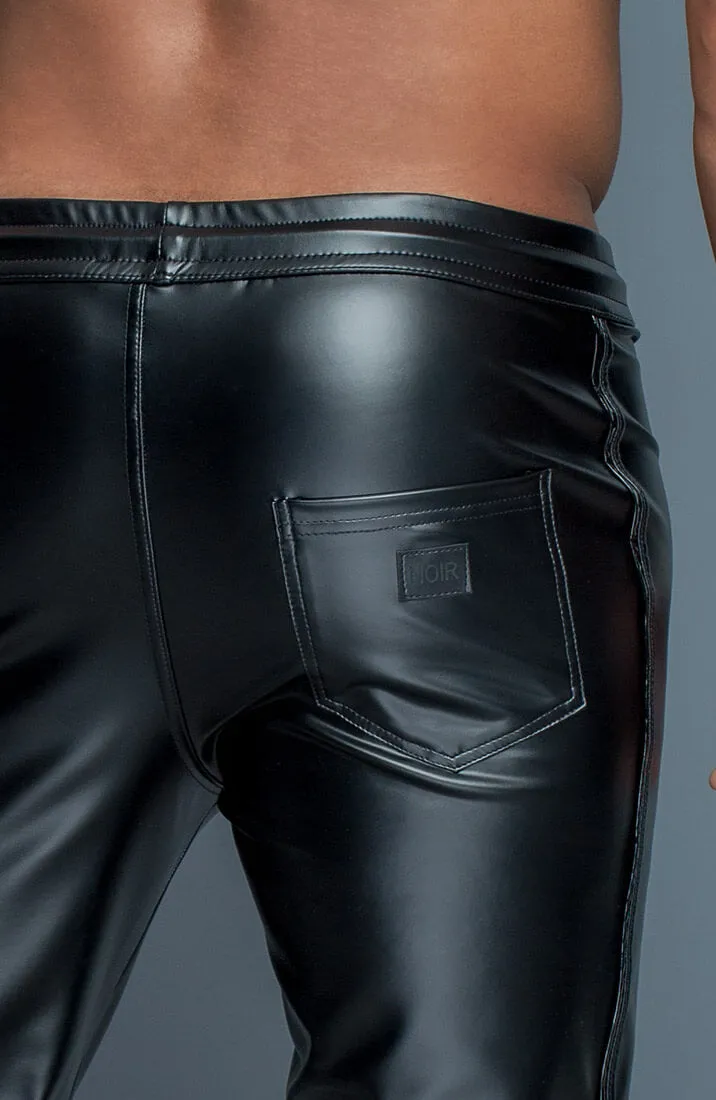 Wet look tregging pants - ASHTON