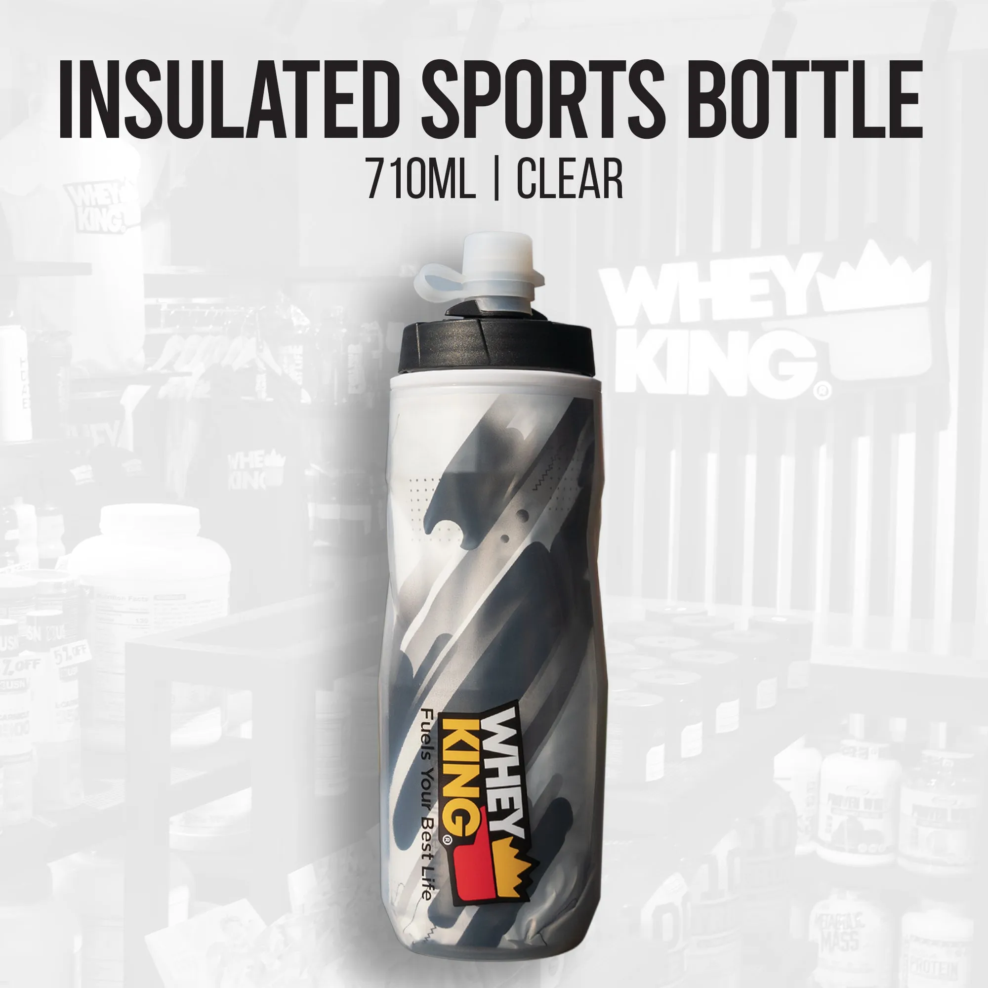 Whey King - Insulated Sports Bottle (710ml)