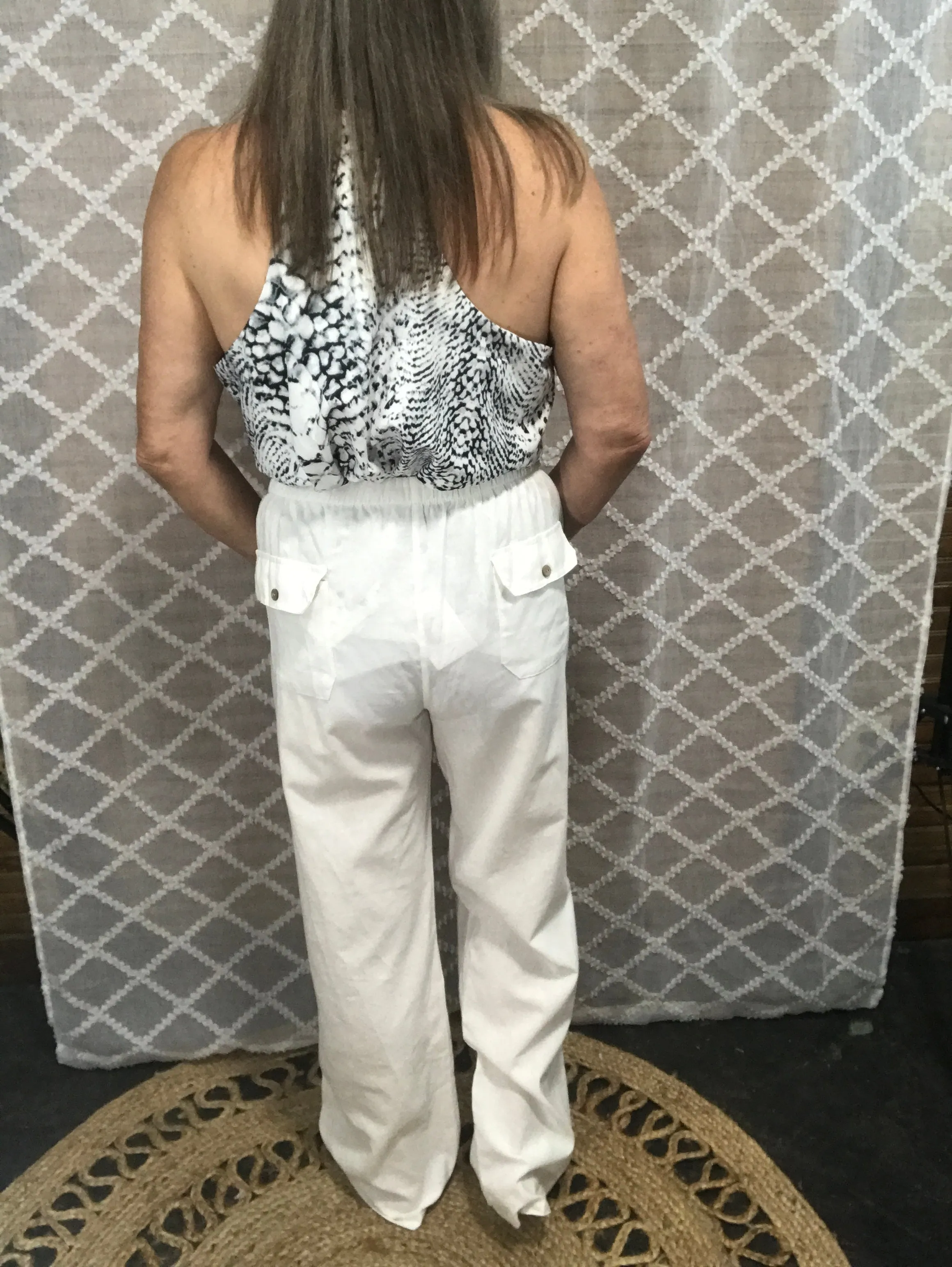 White Linen Pants