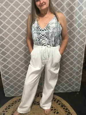 White Linen Pants