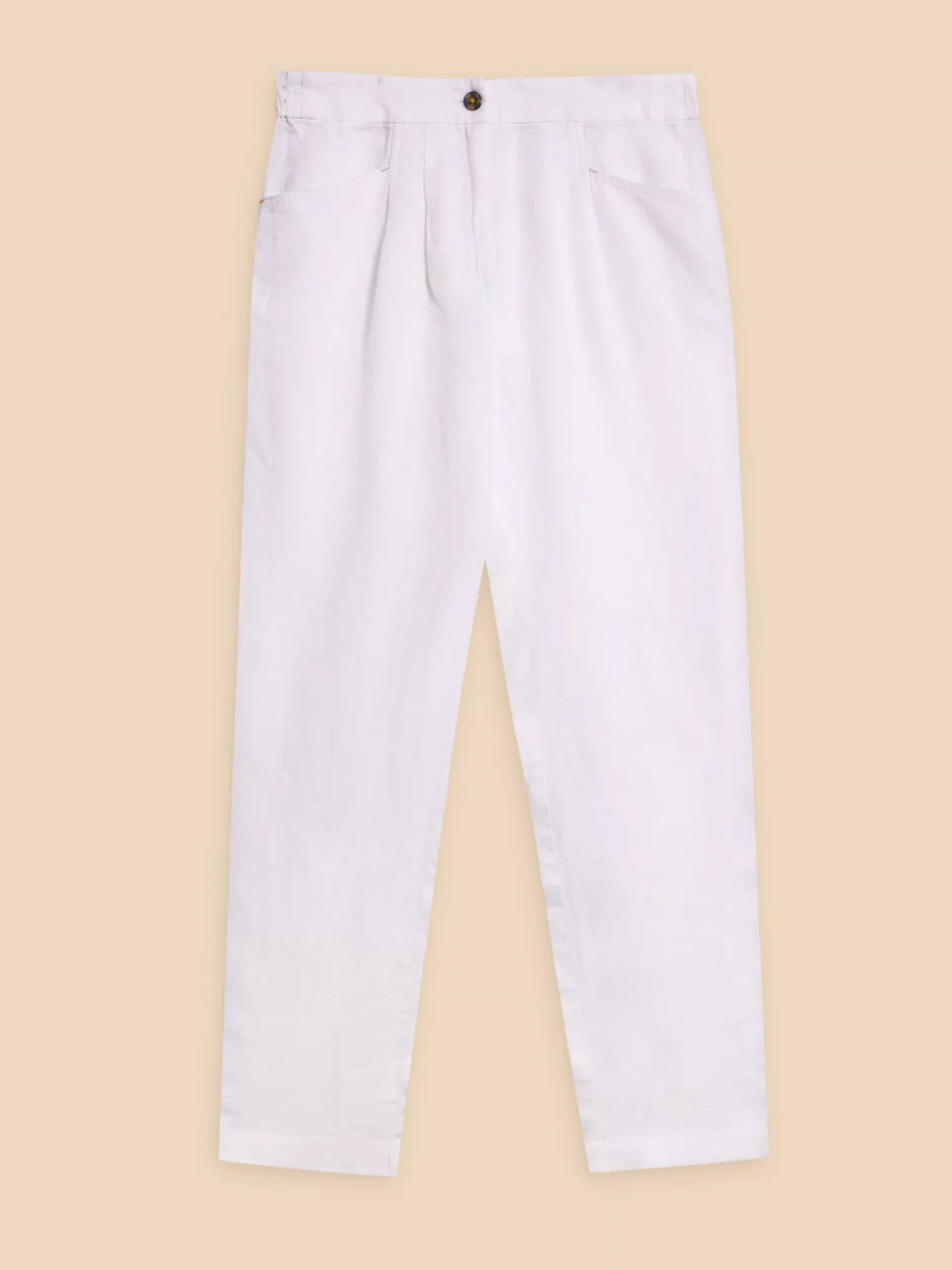 White Stuff Rowena Linen Trouser Brilliant White