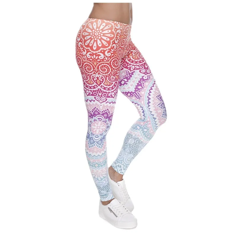 wholelsales New Fashion Women leggings 3D Printed color legins Ray fluorescence leggins pant legging for Woman 15 Colors