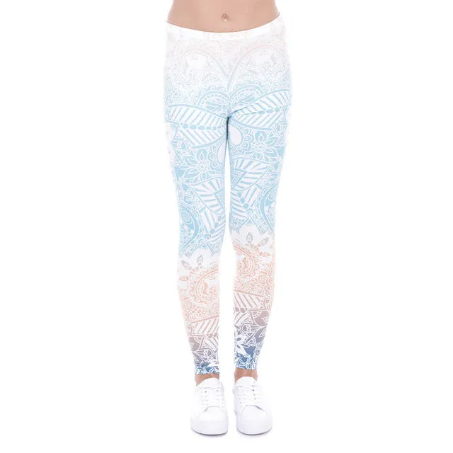 wholelsales New Fashion Women leggings 3D Printed color legins Ray fluorescence leggins pant legging for Woman 15 Colors