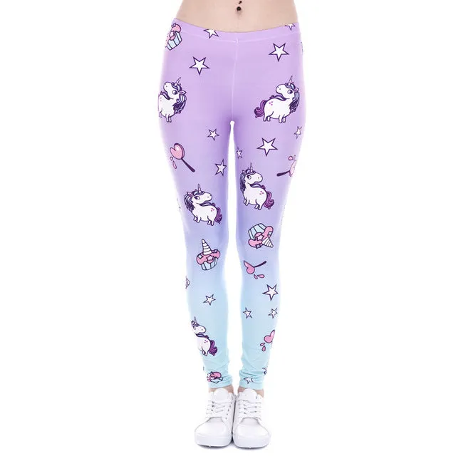 wholelsales New Fashion Women leggings 3D Printed color legins Ray fluorescence leggins pant legging for Woman 15 Colors
