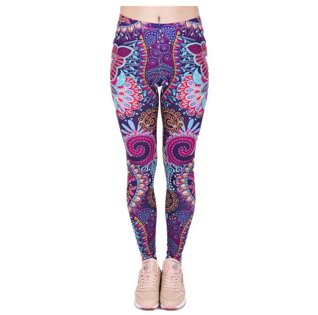 wholelsales New Fashion Women leggings 3D Printed color legins Ray fluorescence leggins pant legging for Woman 15 Colors