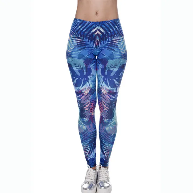 wholelsales New Fashion Women leggings 3D Printed color legins Ray fluorescence leggins pant legging for Woman 15 Colors