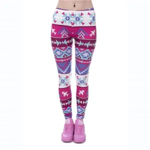 wholelsales New Fashion Women leggings 3D Printed color legins Ray fluorescence leggins pant legging for Woman 15 Colors