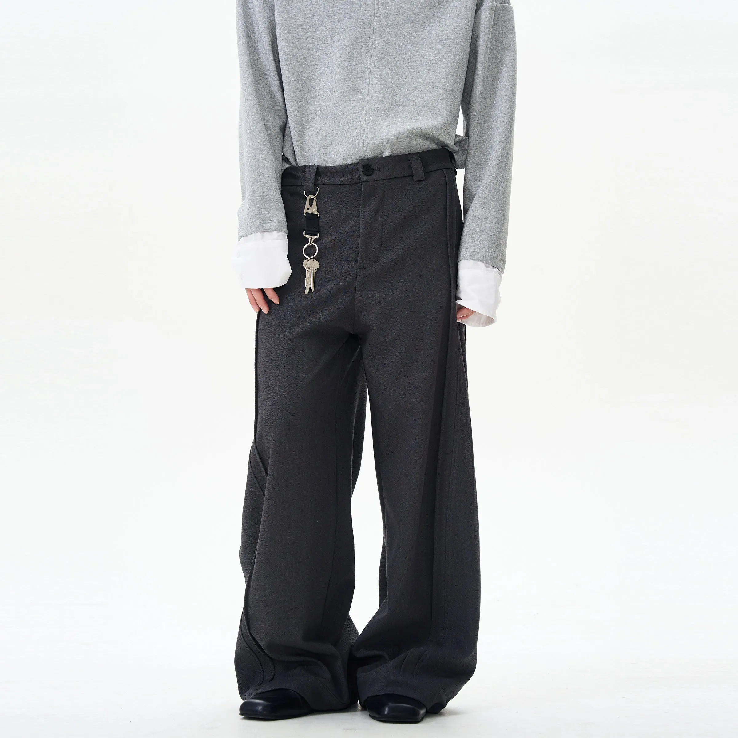 Wide-Leg Casual Pants