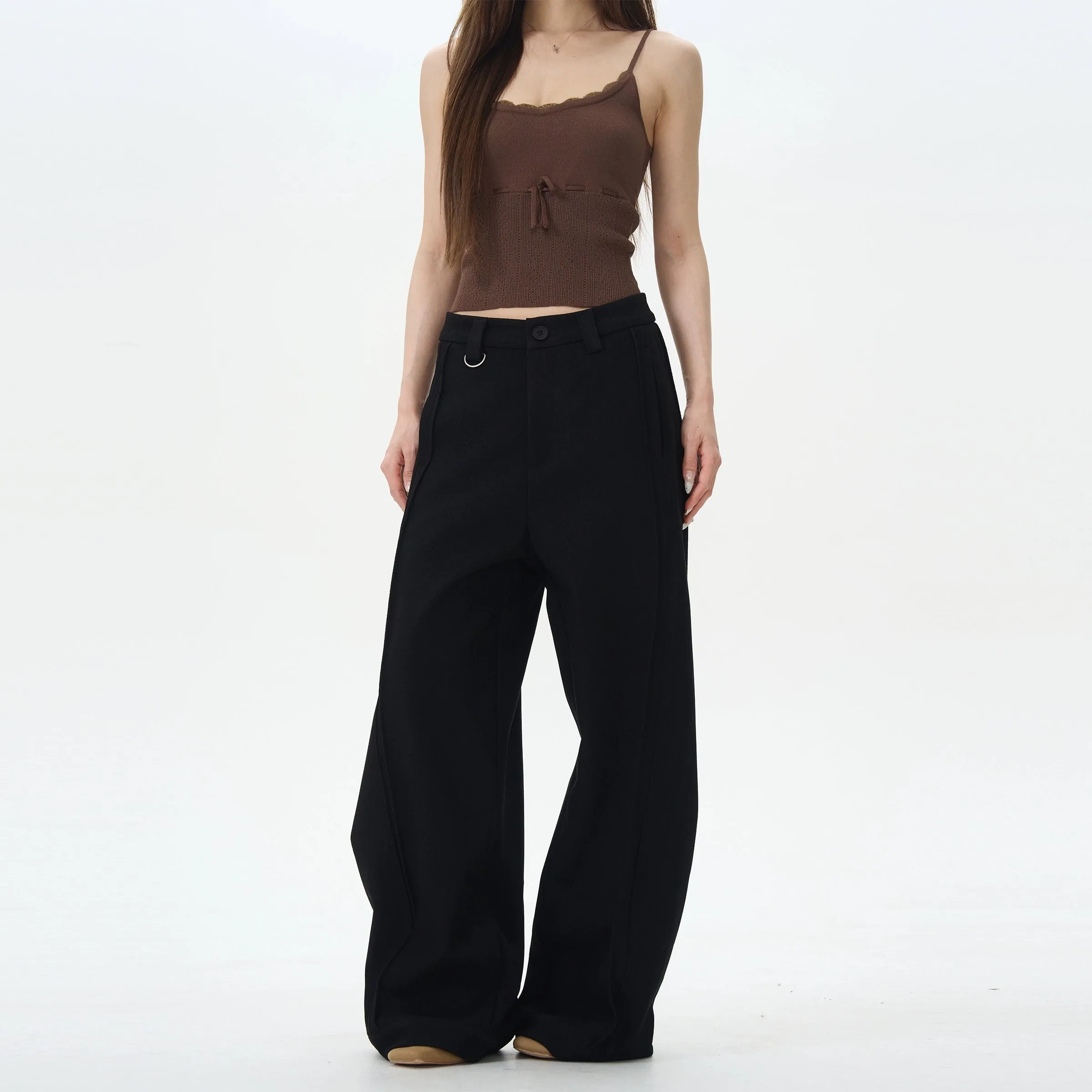 Wide-Leg Casual Pants