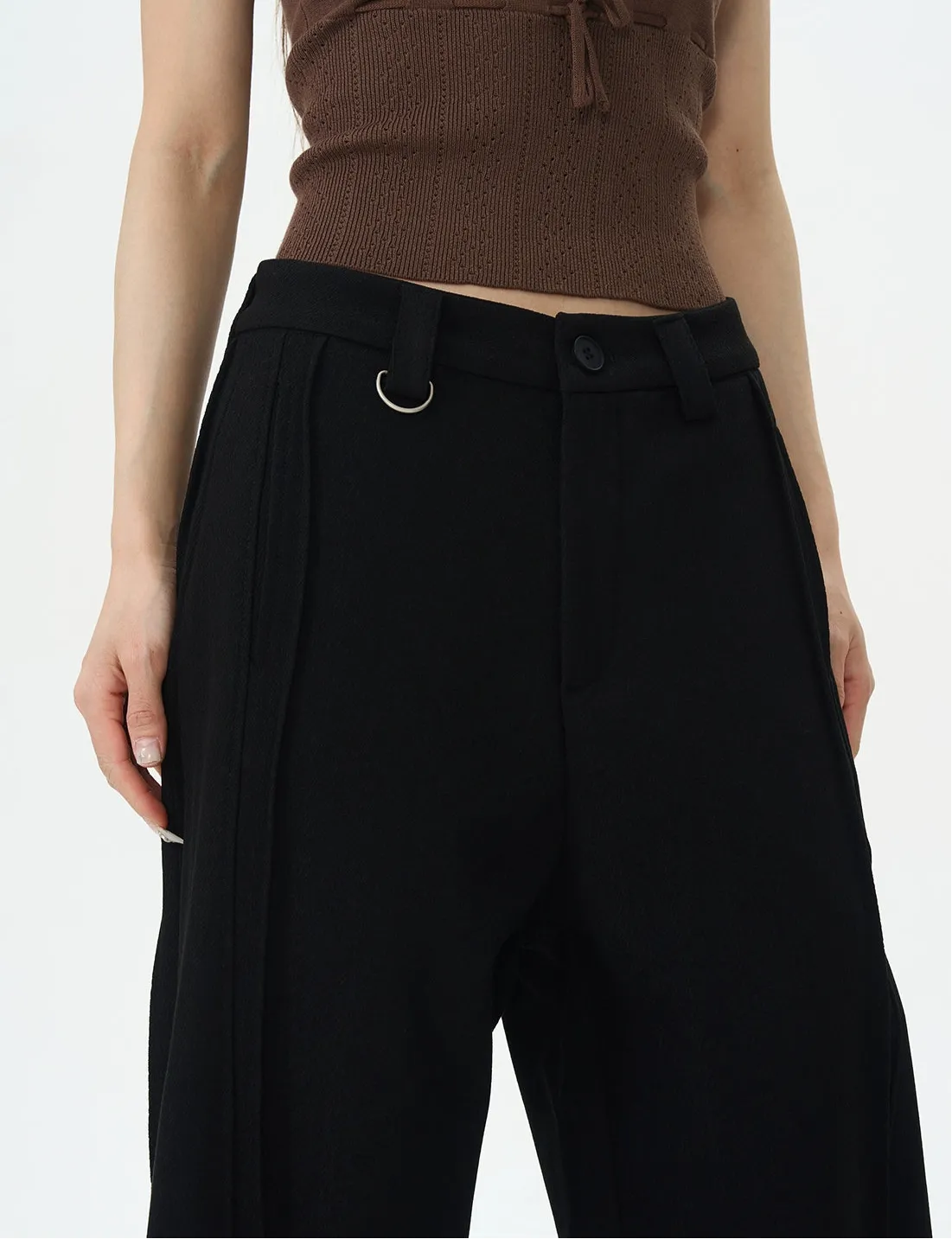 Wide-Leg Casual Pants