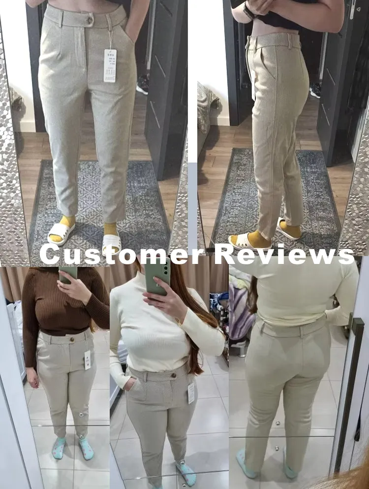 Women Harem Pencil Woolen Pants